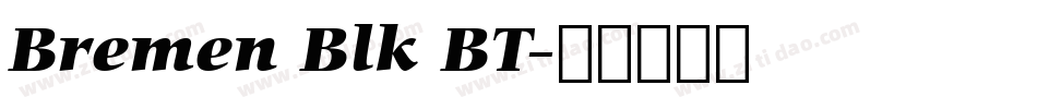 Bremen Blk BT字体转换